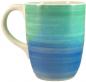 Preview: Cappuccinotasse mit Schrift (2 Zeilen) Aqua
