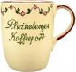 Preview: Cappuccino mit Schrift (2 Zeilen) Vergissmeinnicht bordeaux