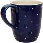 Preview: Cappuccino mit Schrift (2 Zeilen) blau 1 Punkt