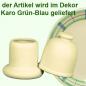 Preview: Gewürzdose II karo grün-blau