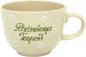 Preview: Jumbo Cup mit Schrift (2 Zeilen) Gänseblümchen