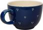 Preview: Jumbotasse mit Schrift (1 Zeile) blau 3 Punkt