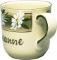 Preview: Namensbecher (1 line) Dekor Margueritenblume