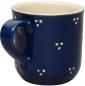 Preview: Kaffeebecher mit Schrift (2 Zeilen) blau 3 Punkt
