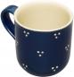 Preview: Kaffeebecher mit Schrift (2 Zeilen) blau 3 Punkt