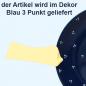 Preview: Messerbänkchen blau 3 Punkt