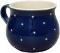 Preview: Mollytasse klein 0,25 mit Schrift (1 Zeile) blau 1 Punkt