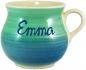 Preview: Mollytasse mit Schrift (1 Zeile) Aqua