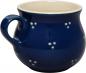 Preview: Mollytasse mit Schrift (1 Zeile) blau 3 Punkt