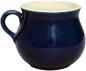 Preview: Mollytasse mit Schrift (1 Zeile) glänzend blau