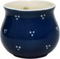 Preview: Mollytasse mit Schrift (2 Zeilen) blau 3 Punkt
