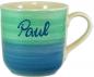 Preview: Namensbecher mit Schrift (1 Zeile) Aqua