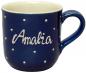 Preview: Coffee mug with font (1 line) blue 1 point