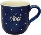 Preview: Coffee mug with font (1 line) blue 1 point