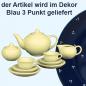Preview: Puppenservice blau 3 Punkt