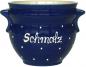 Preview: Schmalztopf blau 3 Punkt