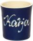 Preview: Schnaps-/Eierbecher mit Schrift (1 Zeile) glänz.blau