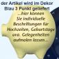 Preview: Sparschwein groß mit Schrift (3 Zeilen) blau 3 Punkt
