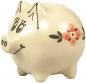 Preview: Sparschwein klein mit Schrift (1 Zeile) Wilde Rose