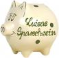 Preview: Sparschwein mittel mit Schrift (2 Zeilen)