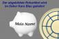 Preview: Sparschwein klein mit Schrift (1 Zeile) karo