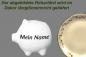 Preview: Sparschwein klein mit Schrift (1 Zeile) Vergissmeinnicht