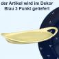 Preview: Tablett 25 oval blau 3 Punkt