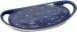 Preview: Tablett 25 oval blau 3 Punkt