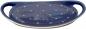 Preview: Tablett 25 oval blau 1 Punkt