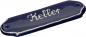 Preview: Türschild mit Schrift (1 Zeile) glänzend blau