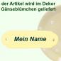 Preview: Türschild mit Schrift (1 Zeile) Gänseblümchen