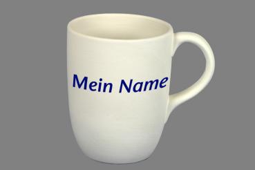 Cappuccino mit Schrift (2 Zeilen) hell 1 Punkt