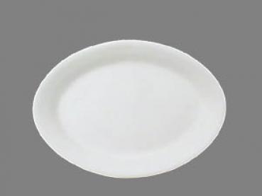 Platte 29 oval matt hell 1 Punkt