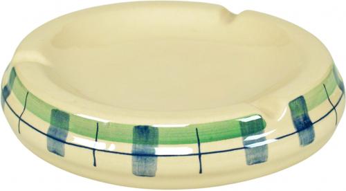 Ascher 18 cm karo grün-blau