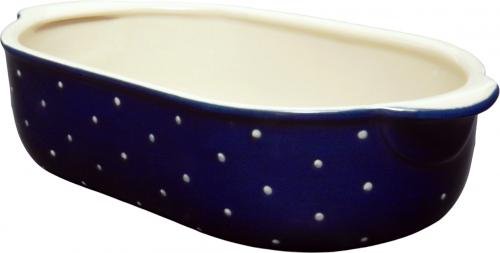 Auflaufform 24 blau 1 Punkt