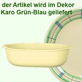 Auflaufform 24 karo grün-blau