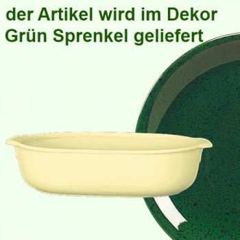 Auflaufform 24 grün Sprenkel