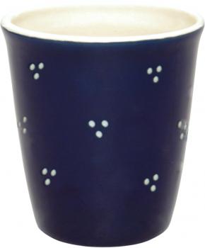 Becher Bacchus blau 3 Punkt