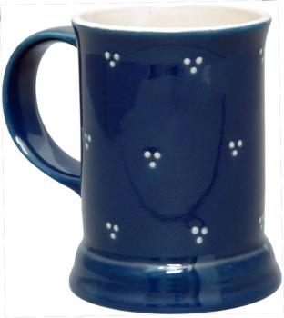 Bierkrug 0,3 l blau 3 Punkt