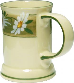 Bierkrug 0,3 l Dekor Margueritenblume