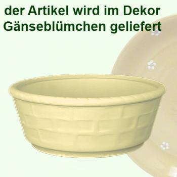 Brötchenkorb mit Schrift (1 Zeile) Gänseblümchen