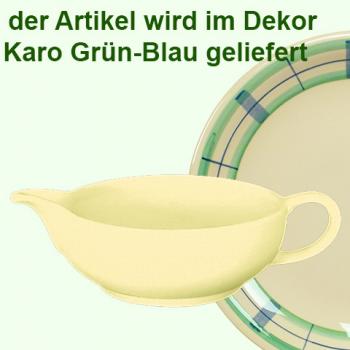 Butterpfännchen karo grün-blau