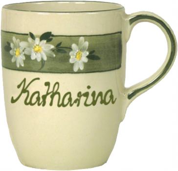 Cappuccino mit Schrift (1 Zeile)