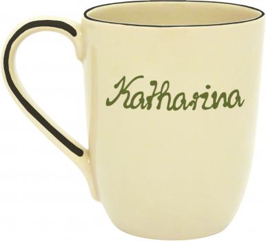 Cappuccino mit Schrift (1 Zeile)