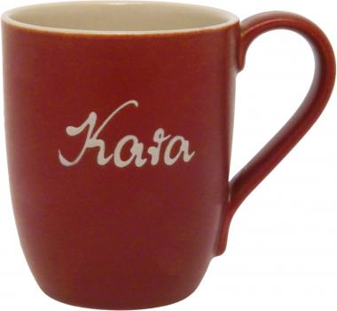 Cappuccino mit Schrift (1 Zeile)