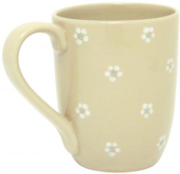Cappuccino mit Schrift (1 Zeile) Gänseblümchen