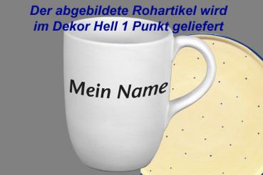 Cappuccino mit Schrift (1 Zeile) hell 1 Punkt