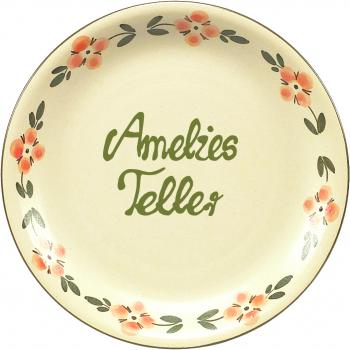 Dessert Plate 19 mit Schrift (2 Zeilen)