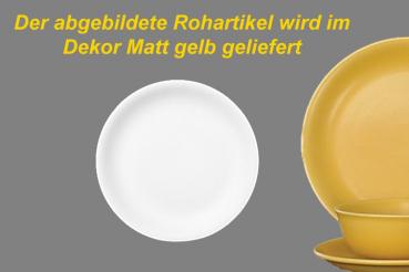 Dessertteller 19 matt gelb