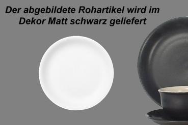 Dessertteller 19 matt schwarz